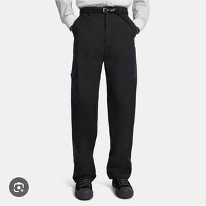 Theory Black and Navy Cargo Pants
